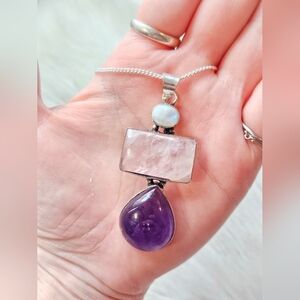 3 Tier Gemstone Necklace
